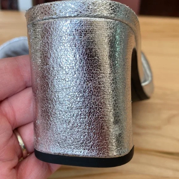 A New Day silver quilted slide with 3 inch heel - Picture 4 of 10